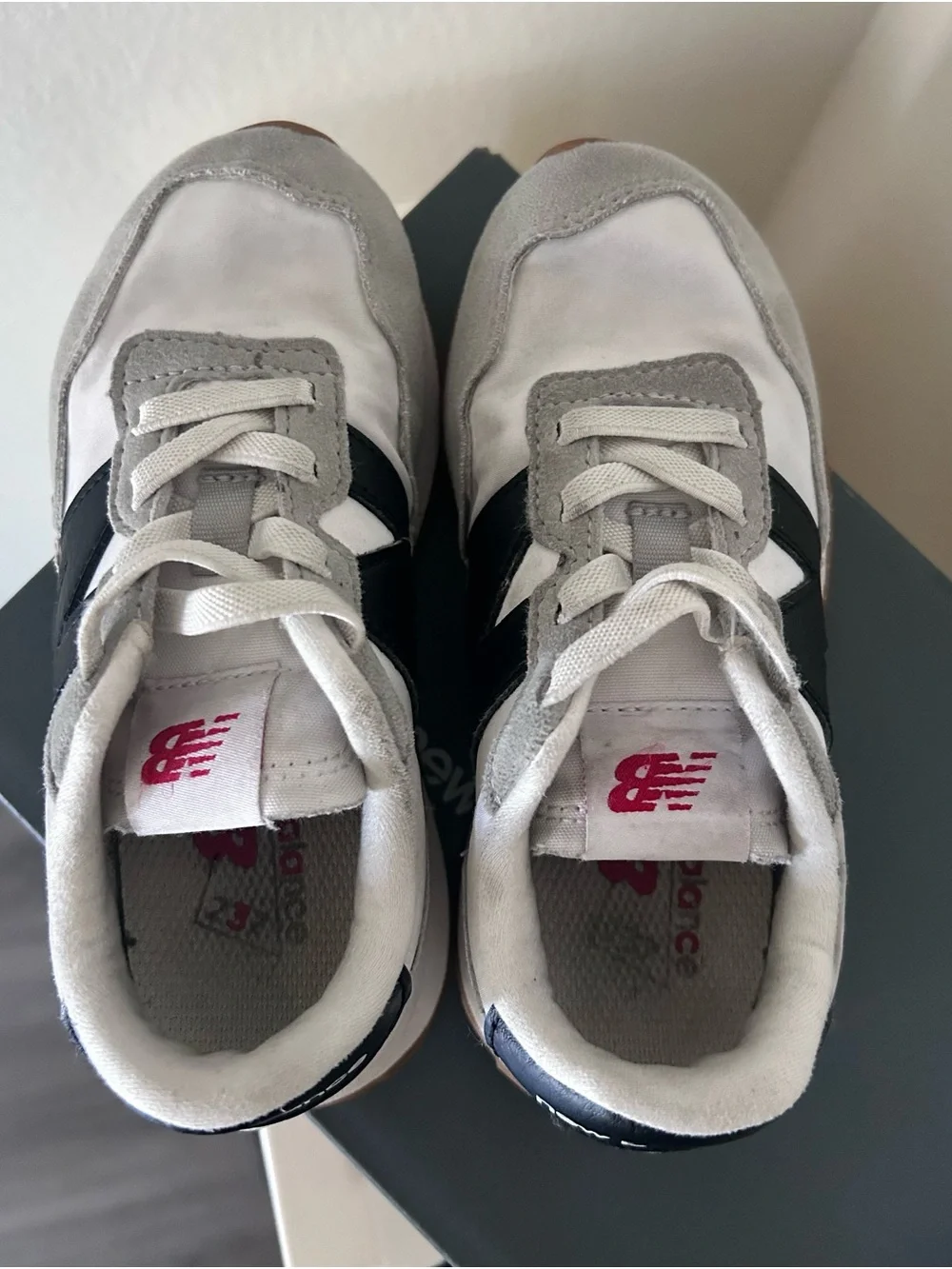 New Balance Kids 237 Sneakers - White & Black
